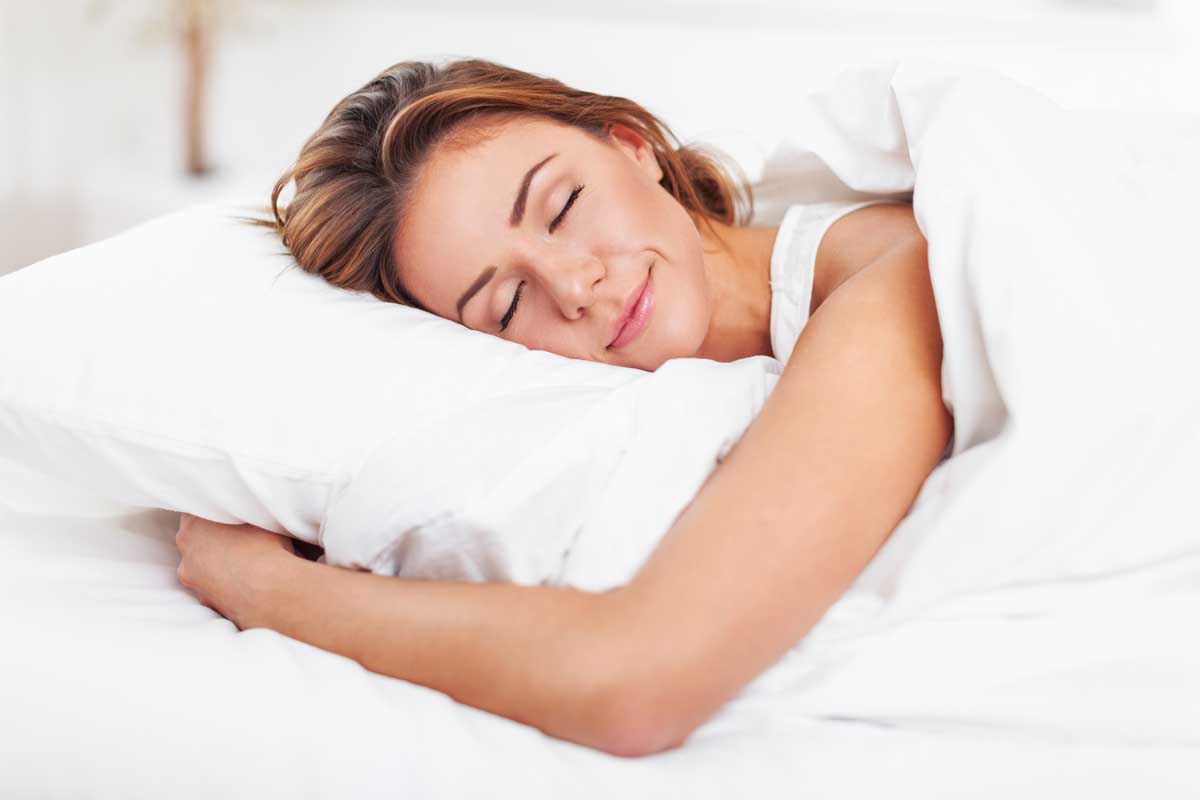 woman having a good beauty sleep